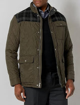 Cole Haan Men’s Quilted Field Jacket – Olive Green
