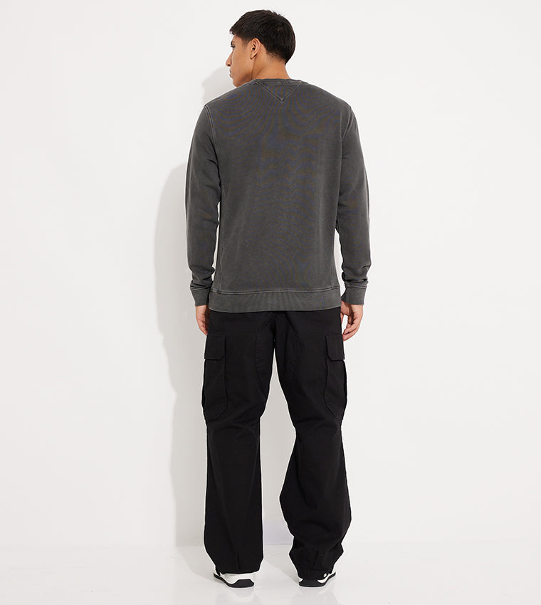 Tommy Jeans Sweatshirt Round Neck Men Grey (BH)