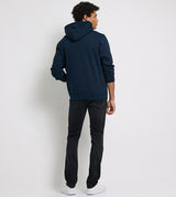 Tommy Jeans Men’s Navy Blue Hoodie with Neon Green Logo