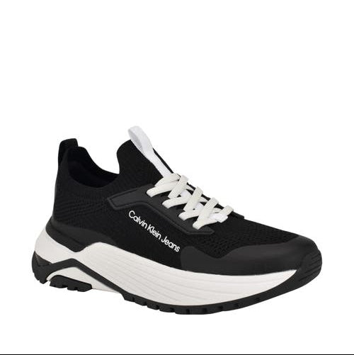 Calvin Klein Jeans Women’s Black Knit Chunky Sole Sneakers