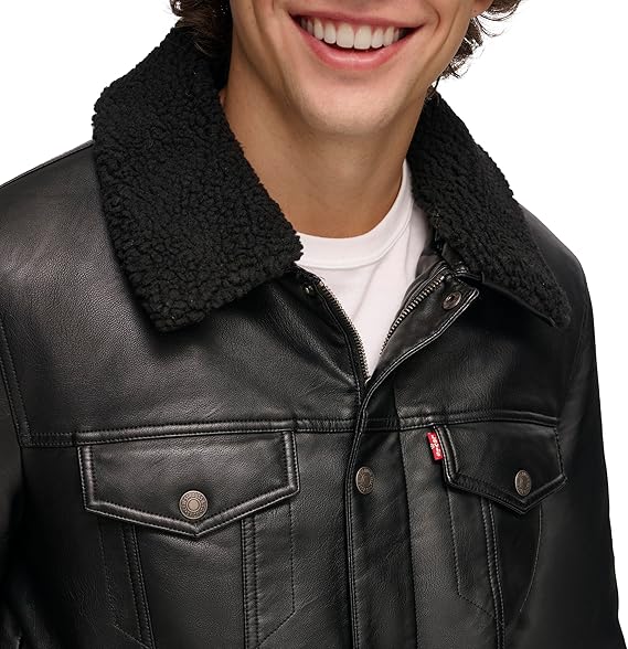 Levi's Faux Leather Classic Trucker Jacket