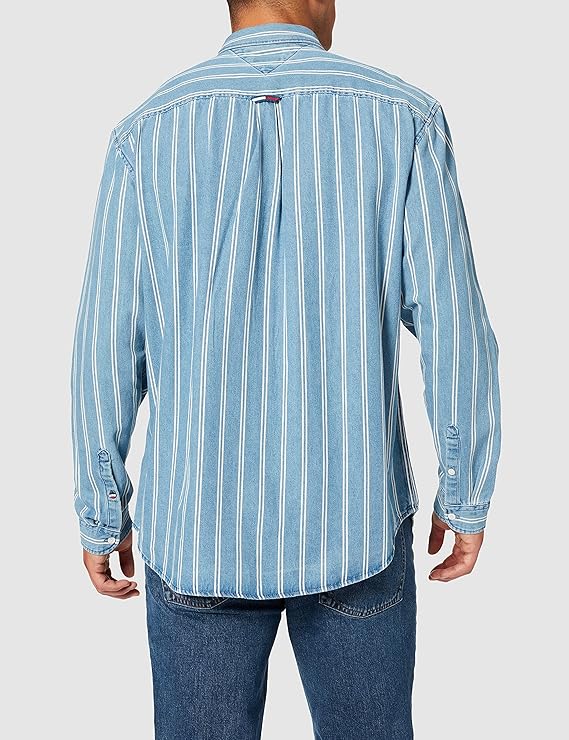 Tommy Jeans Men's TJM Denim Stripe Shirt