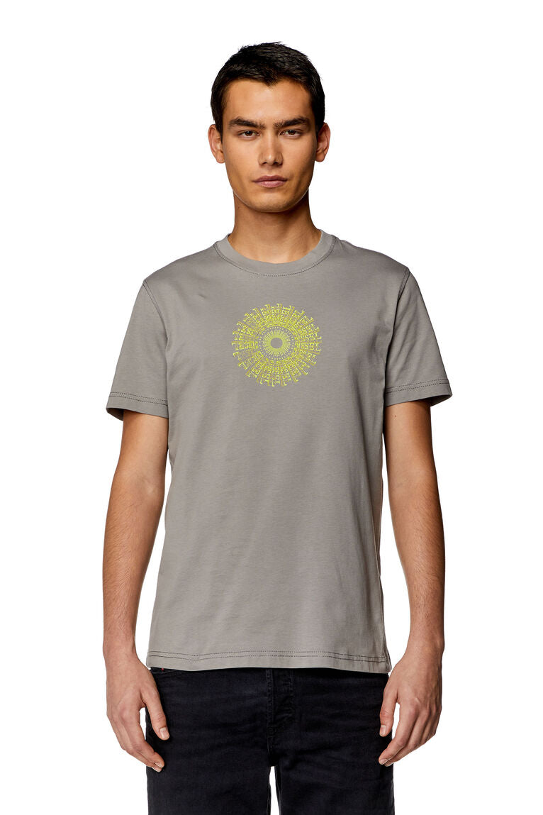 diesel  logo printed crewneck t-shirt
