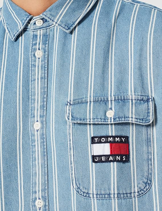 Tommy Jeans Men's TJM Denim Stripe Shirt