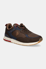 U.S. Polo Assn. Men’s Sullivan Brown & Navy Retro-Runner Sneakers