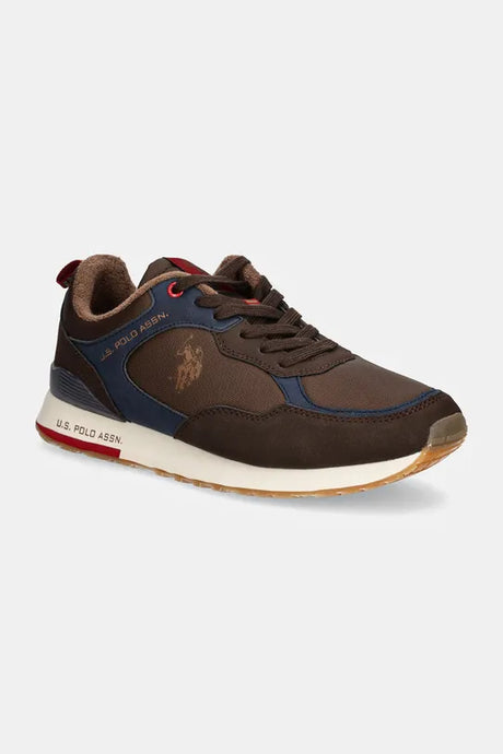 U.S. Polo Assn. Men’s Sullivan Brown & Navy Retro-Runner Sneakers