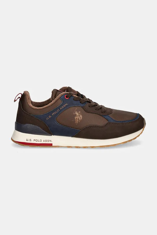 U.S. Polo Assn. Men’s Sullivan Brown & Navy Retro-Runner Sneakers