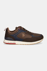 U.S. Polo Assn. Men’s Sullivan Brown & Navy Retro-Runner Sneakers