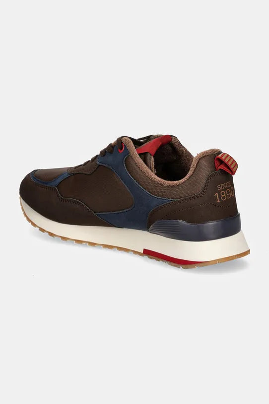 U.S. Polo Assn. Men’s Sullivan Brown & Navy Retro-Runner Sneakers