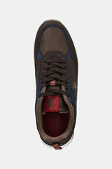 U.S. Polo Assn. Men’s Sullivan Brown & Navy Retro-Runner Sneakers