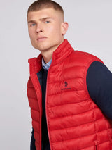 U.S POLO  Red QUILTED  Men's VEST (Ah-USA)
