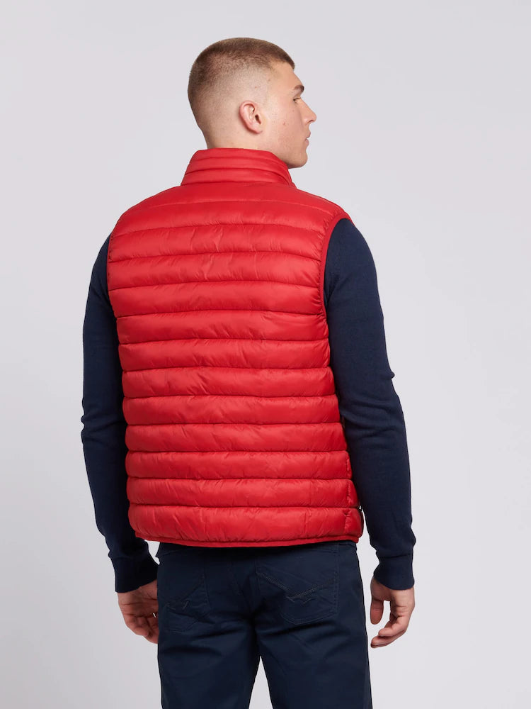 U.S POLO  Red QUILTED  Men's VEST (Ah-USA)