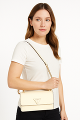 Guess  Saffiano Leather Shoulder Bag