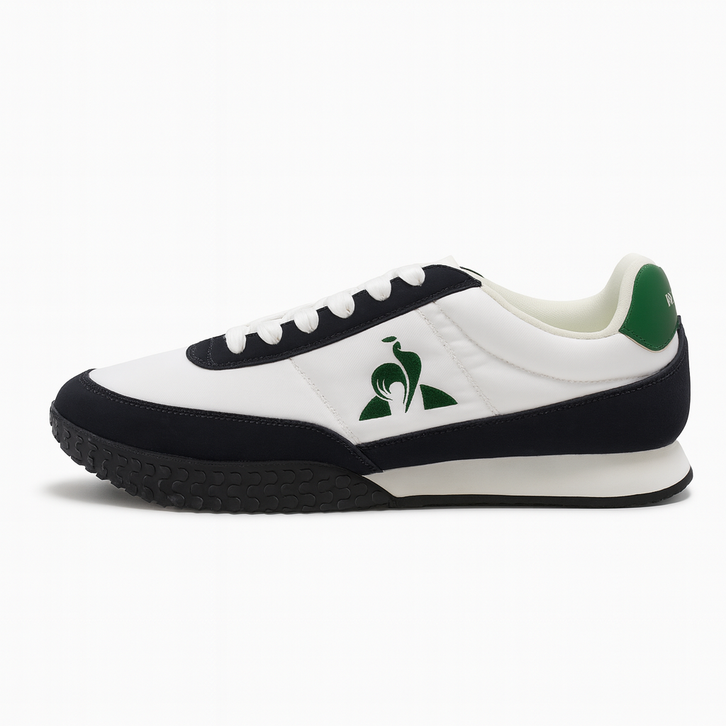 Le Coq Sportif Omega Suede Runner – White & Grey with