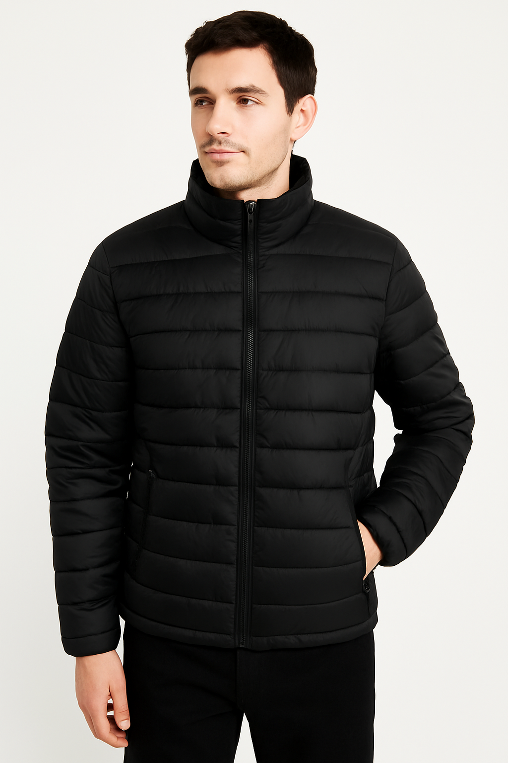 Hollister Men’s Black Puffer Jacket