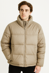 Hollister Men’s Beige Puffer Jacket