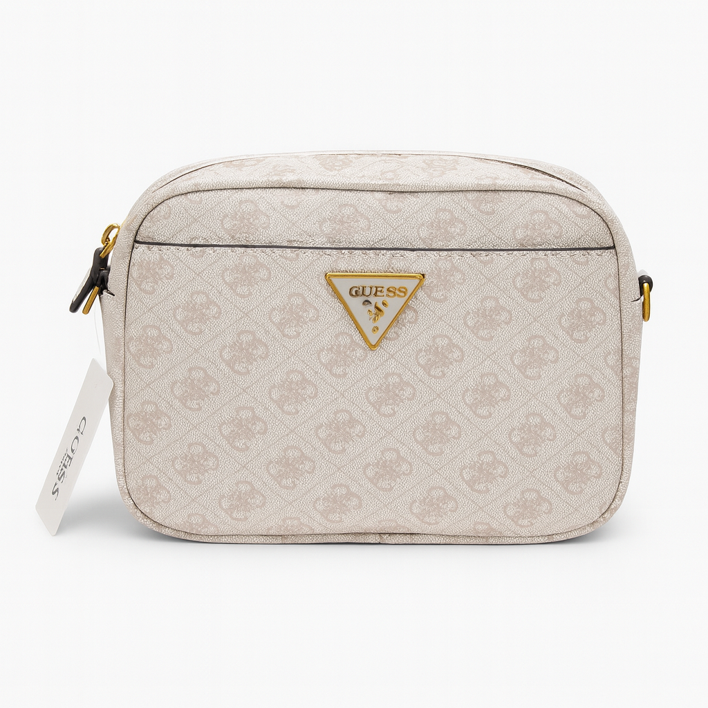 GUESS CREAM 4G Logo Crossbody Bag