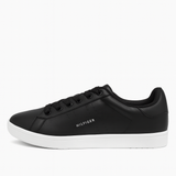 Tommy Hilfiger Black Leather Sneakers – Minimalist Urban Style