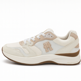 Tommy Hilfiger Beige & White Runner Sneakers for Men