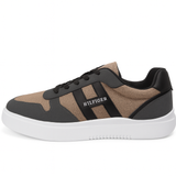 Tommy Hilfiger Men's Casual Sneakers – Beige & Dark Grey