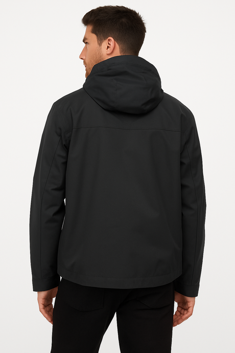 Timberland Men’s Black Waterproof Utility Hooded Jacket