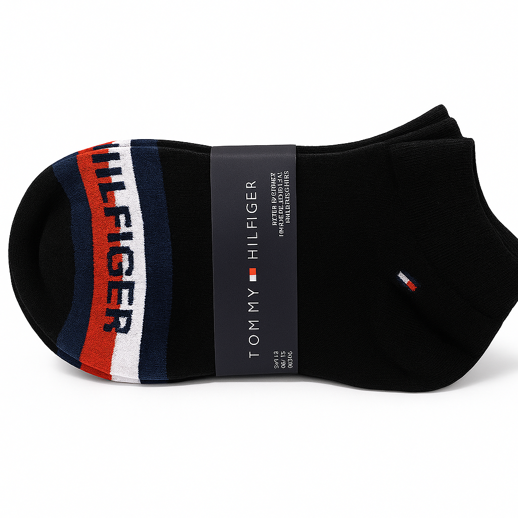 Tommy Hilfiger Essential Low-Cut Socks – Black