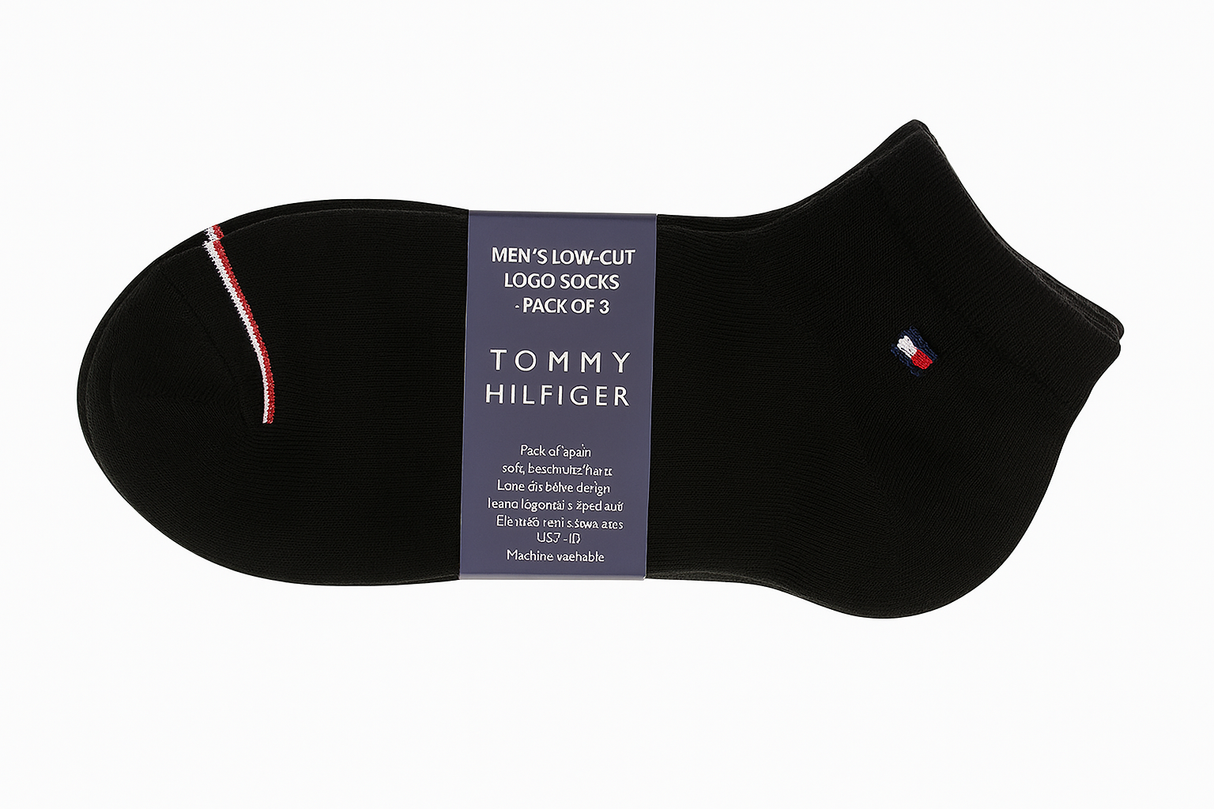 Tommy Hilfiger Men’s Low-Cut Black Socks