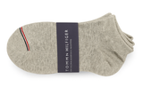 Tommy Hilfiger Men's Heather Grey Ankle Socks with Stripe Detail