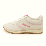Calvin Klein Women’s Cream & Pink Vintage Runner Sneaker