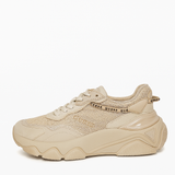 GUESS Women's Beige Chunky Platform Sneakers