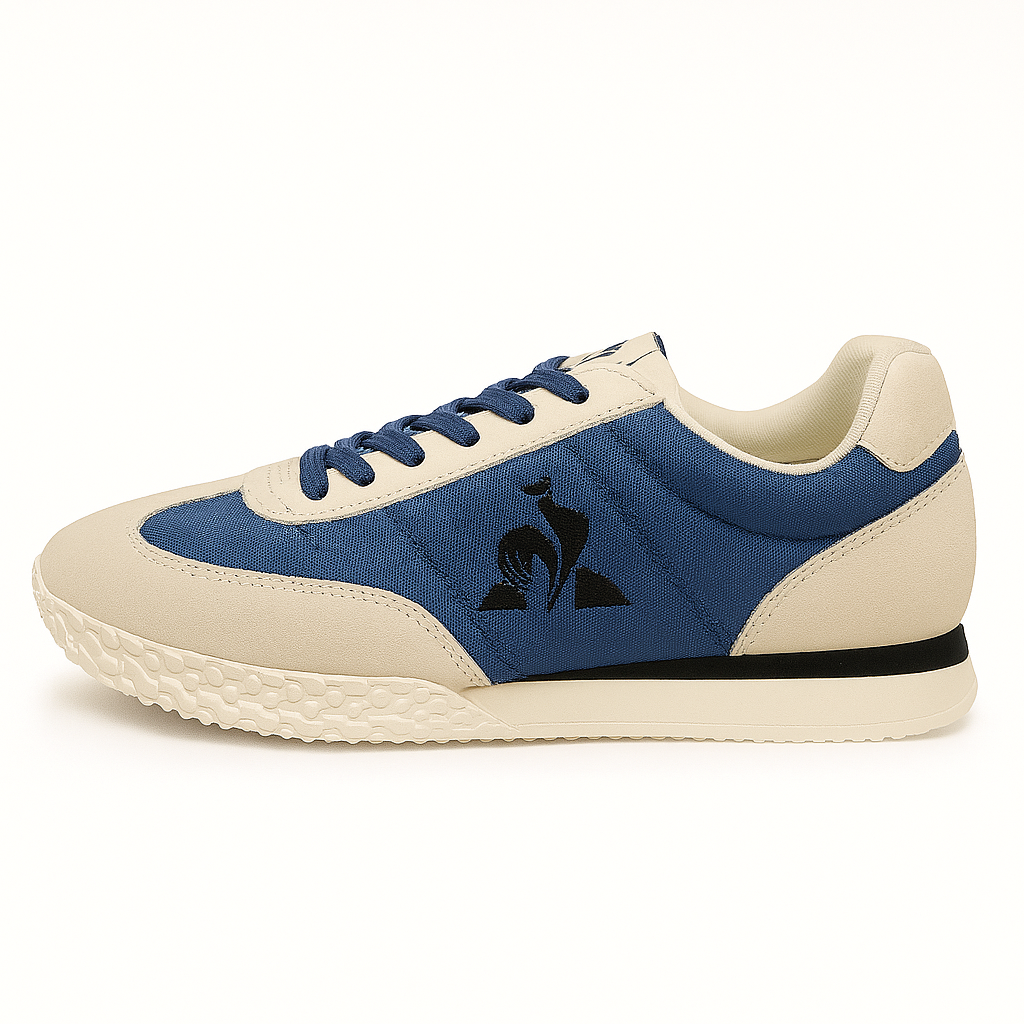 Le Coq Sportif Men’s Naval Blue & Ivory Heritage Runner Sneaker