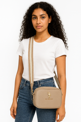 U.S. Polo Assn. Canvas‑Trim Mini Crossbody
