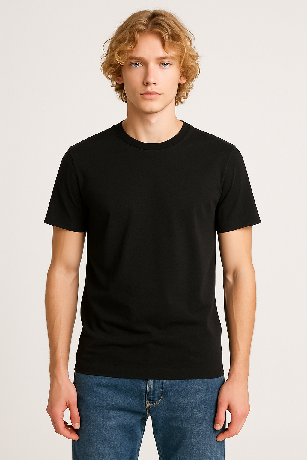 Hugo Boss Men’s Black Minimalist Crewneck Tee