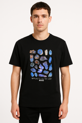 Hugo Boss Men’s Relaxed Fit Mineral Print Tee