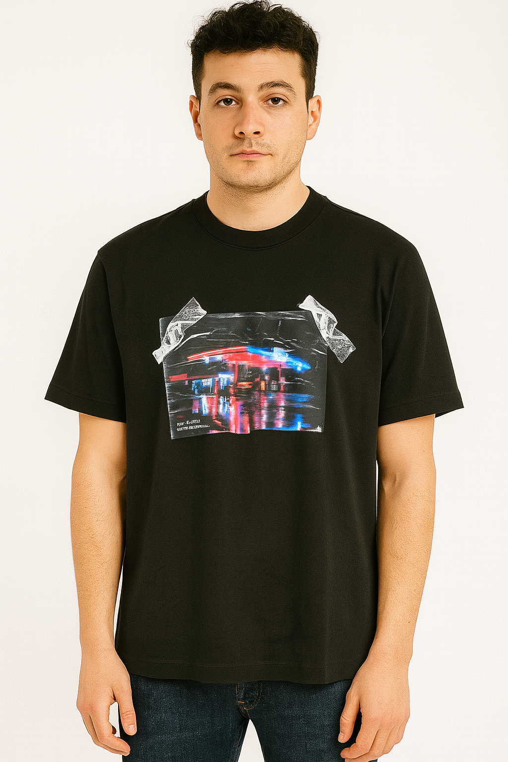 HUGO BOSS Men's Regular Fit Graphic T-Shirt – Black