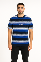 Hugo Boss Regular Fit Striped Logo Tee