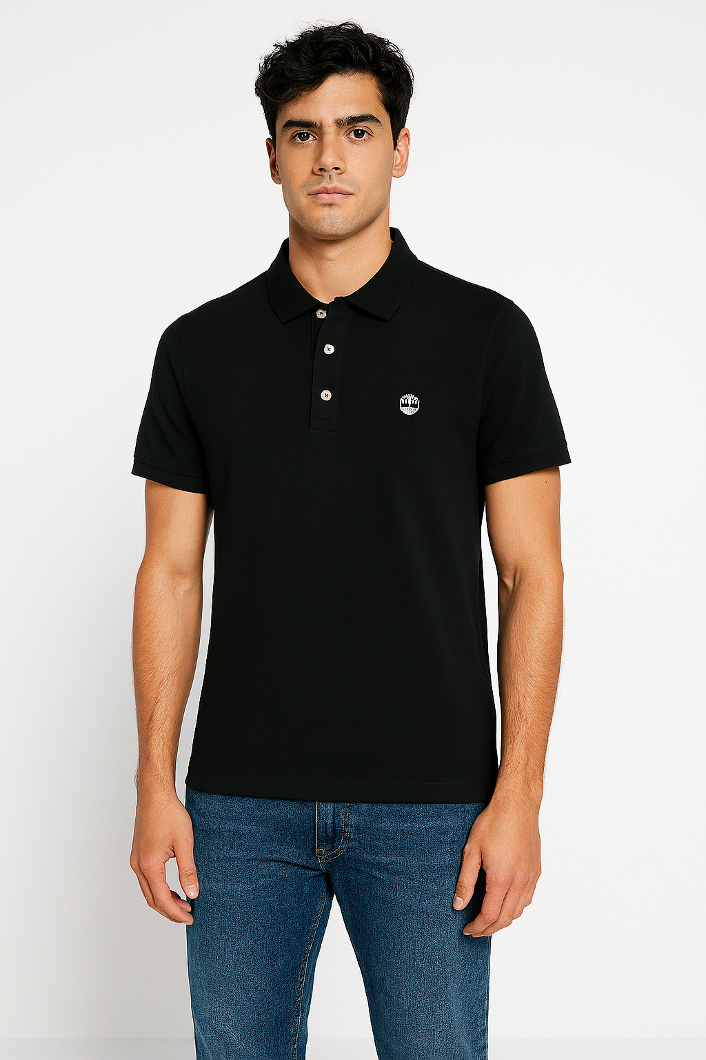 Timberland Men’s Classic Black Tree Logo Polo