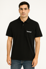 Timberland Men’s Black Pocket Logo Polo