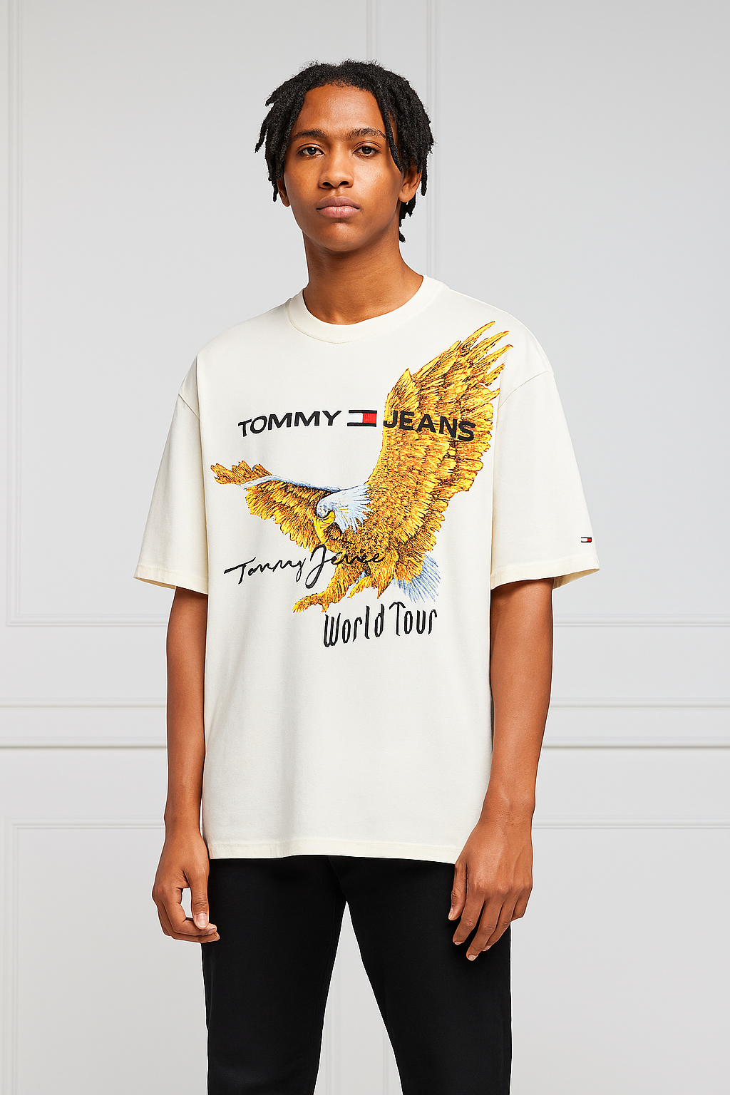 Tommy Jeans Men's Eagle World Tour Graphic T-Shirt
