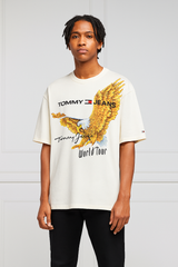 Tommy Jeans Men's Eagle World Tour Graphic T-Shirt