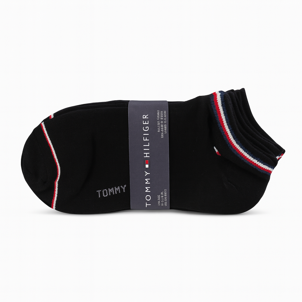 Tommy Hilfiger Men's Low-Cut Socks – Black