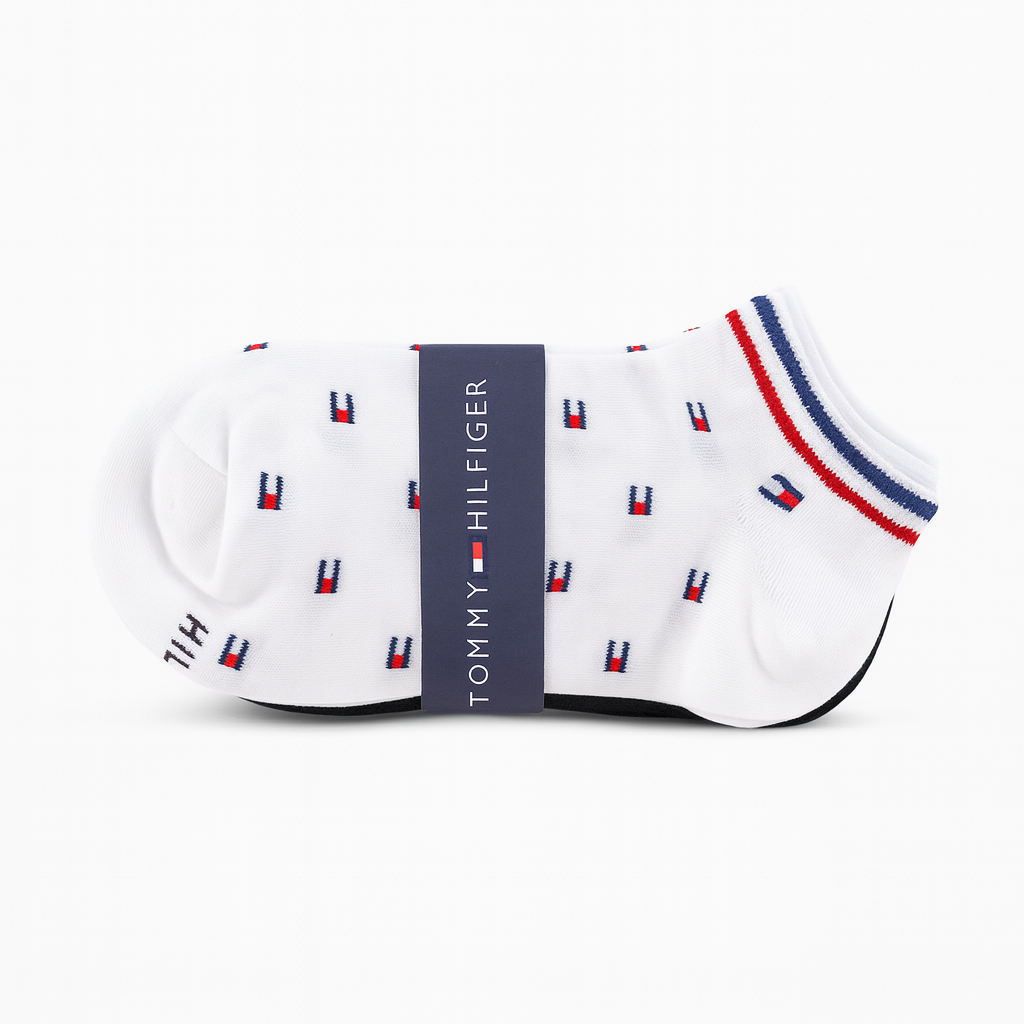 Tommy Hilfiger White Ankle Socks