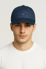 Tommy Hilfiger Embroidered Logo Navy Baseball Cap