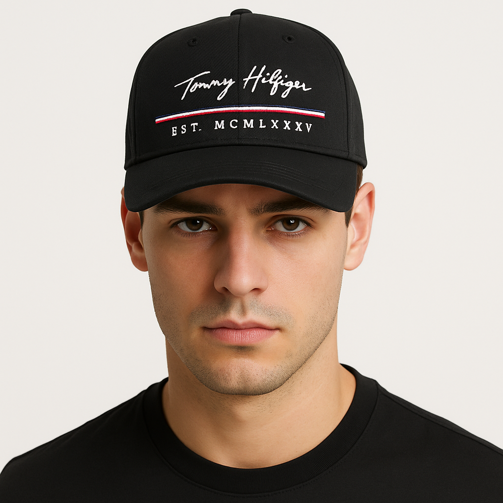 Tommy Hilfiger Script Logo Black Cap