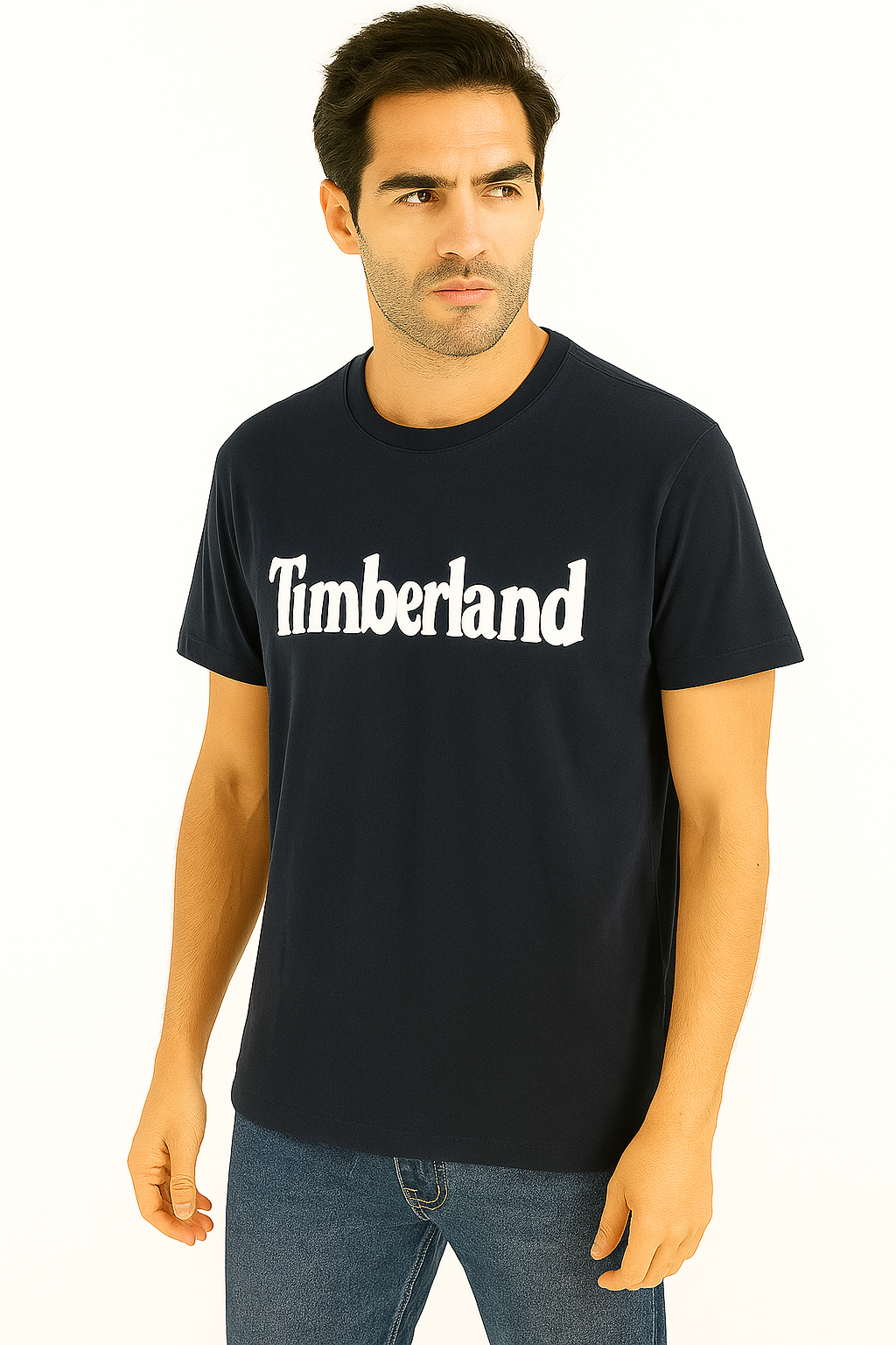 Timberland Navy Blue Logo T-Shirt - Classic Fit