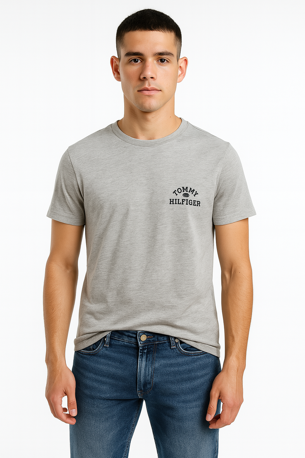 Tommy Hilfiger Men’s Grey Logo Tee