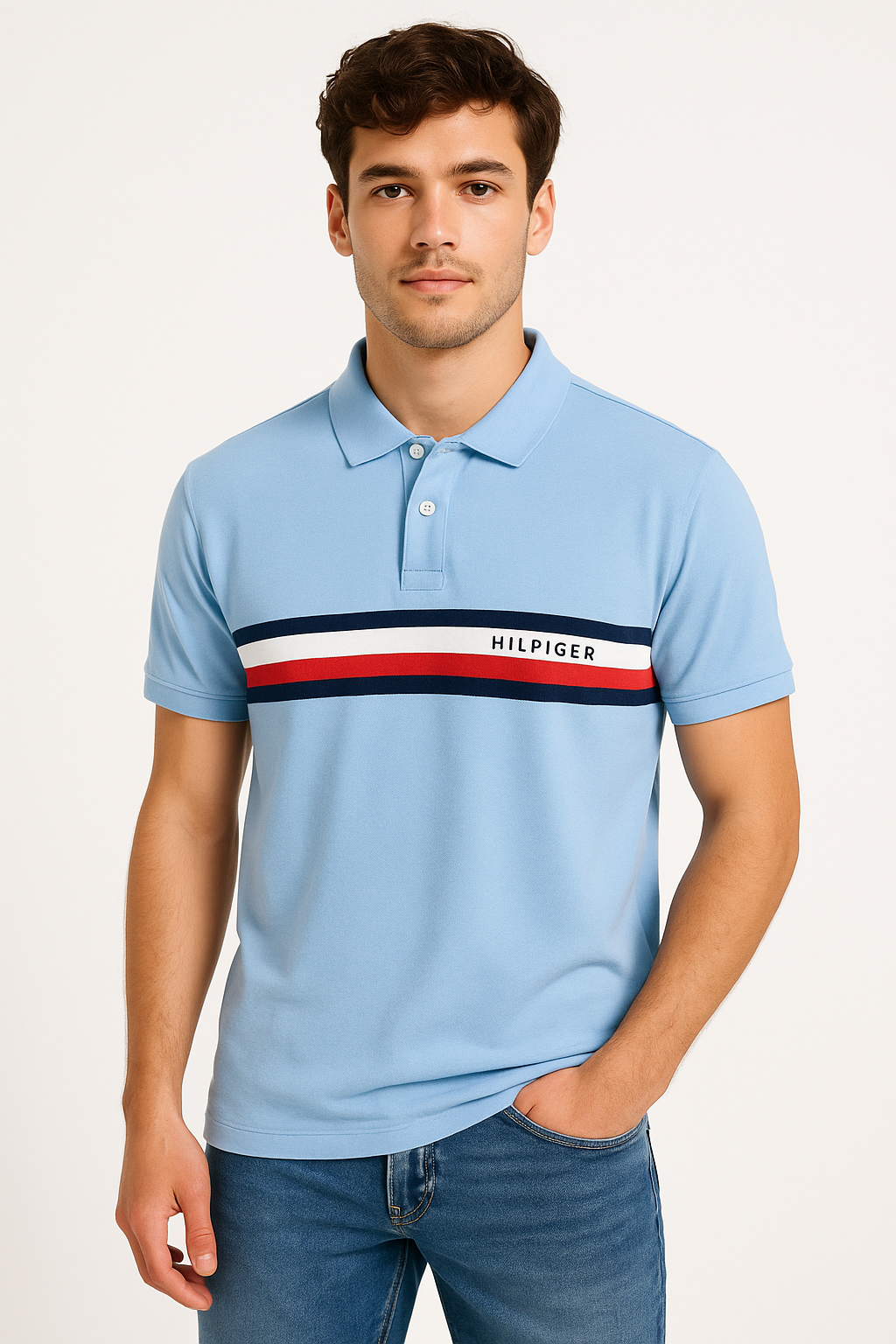 Tommy Hilfiger Men’s Striped Chest Fit Regular