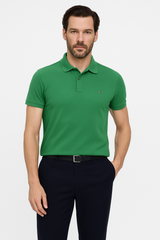 Tommy Hilfiger Men’s Green Pique Polo