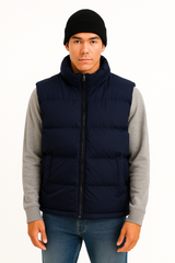 U.S POLO  Navy QUILTED  Men's VEST (Ah-USA)