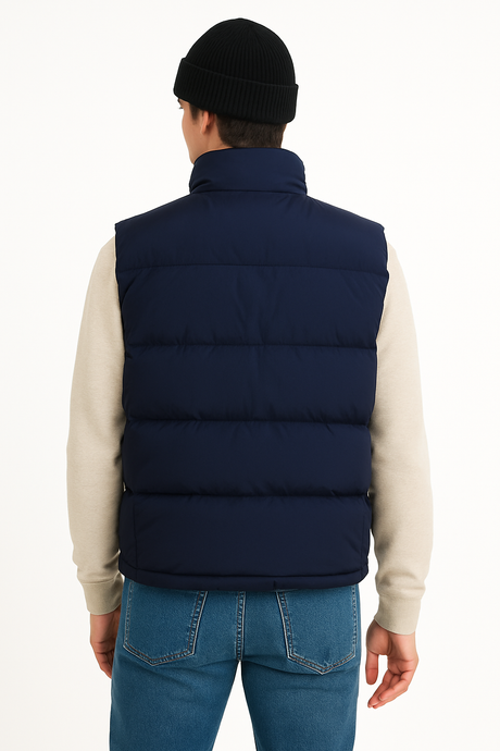U.S POLO  Navy QUILTED  Men's VEST (Ah-USA)
